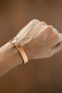 Kopero Premium Pulseira de Cobre Lisa, 100% cobre puro, justa ao pulso