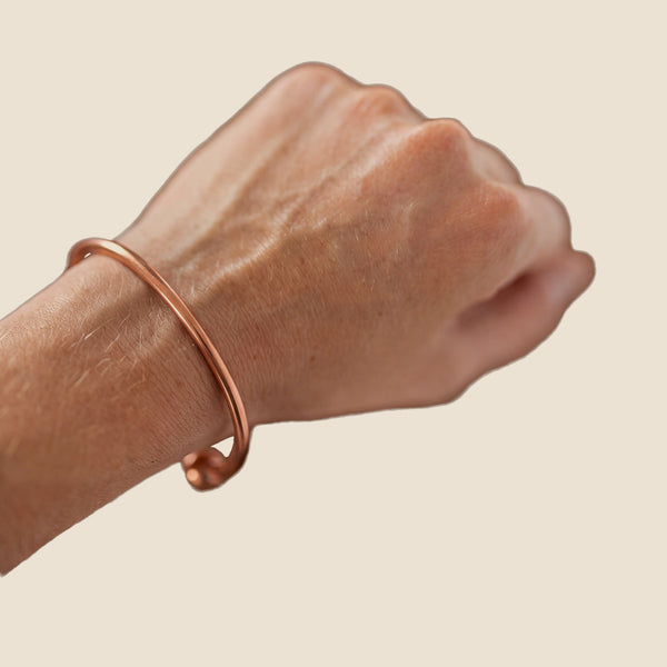 Kopero Pulseira de cobre Redondo